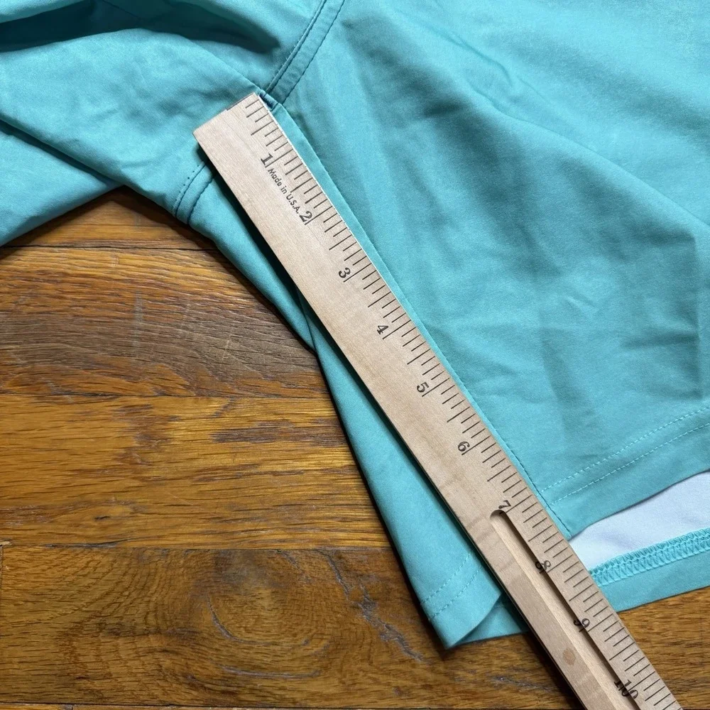 Fair Harbor Ozone Board Short Swim Trunks Blue Teal Stripes Lined Men's Size 3XL